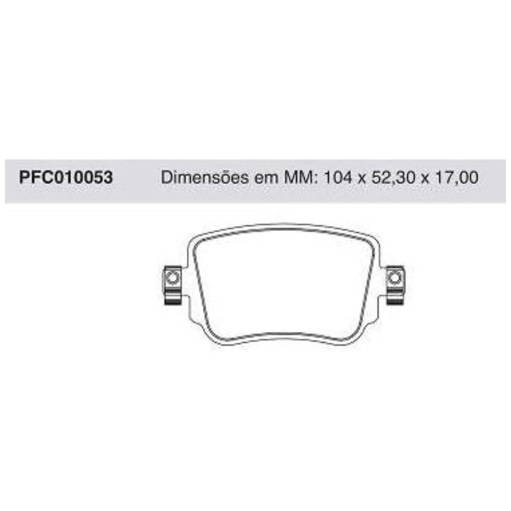 Pastilha Freio Traseira Volkswagen Golf - Cofap - PFC010053 - (1)