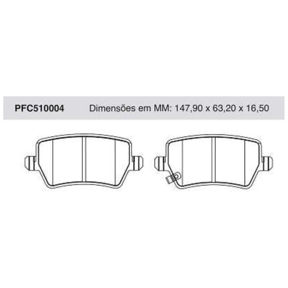 Pastilha Freio Traseira - Cofap - PFC510004 - (1)
