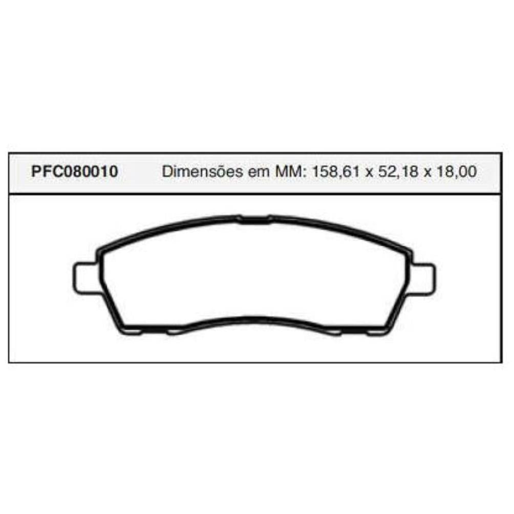 Pastilha Freio Traseira Akebono - Cofap - PFC080010 - (1)