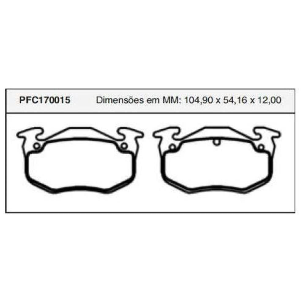 Pastilha Freio Traseira Bendix - Cofap - PFC170015 - (1)