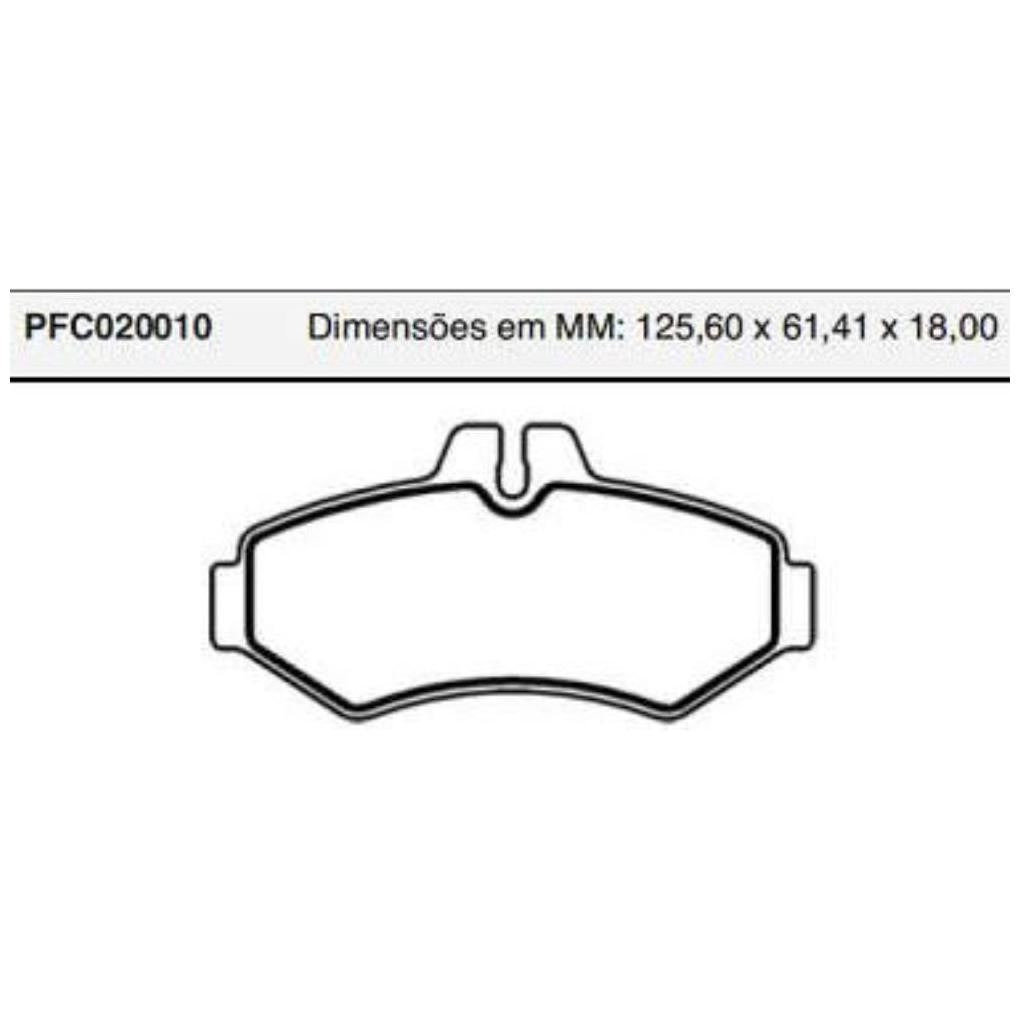 Pastilha Freio Traseira Bosch - Cofap - PFC020010 - (1)