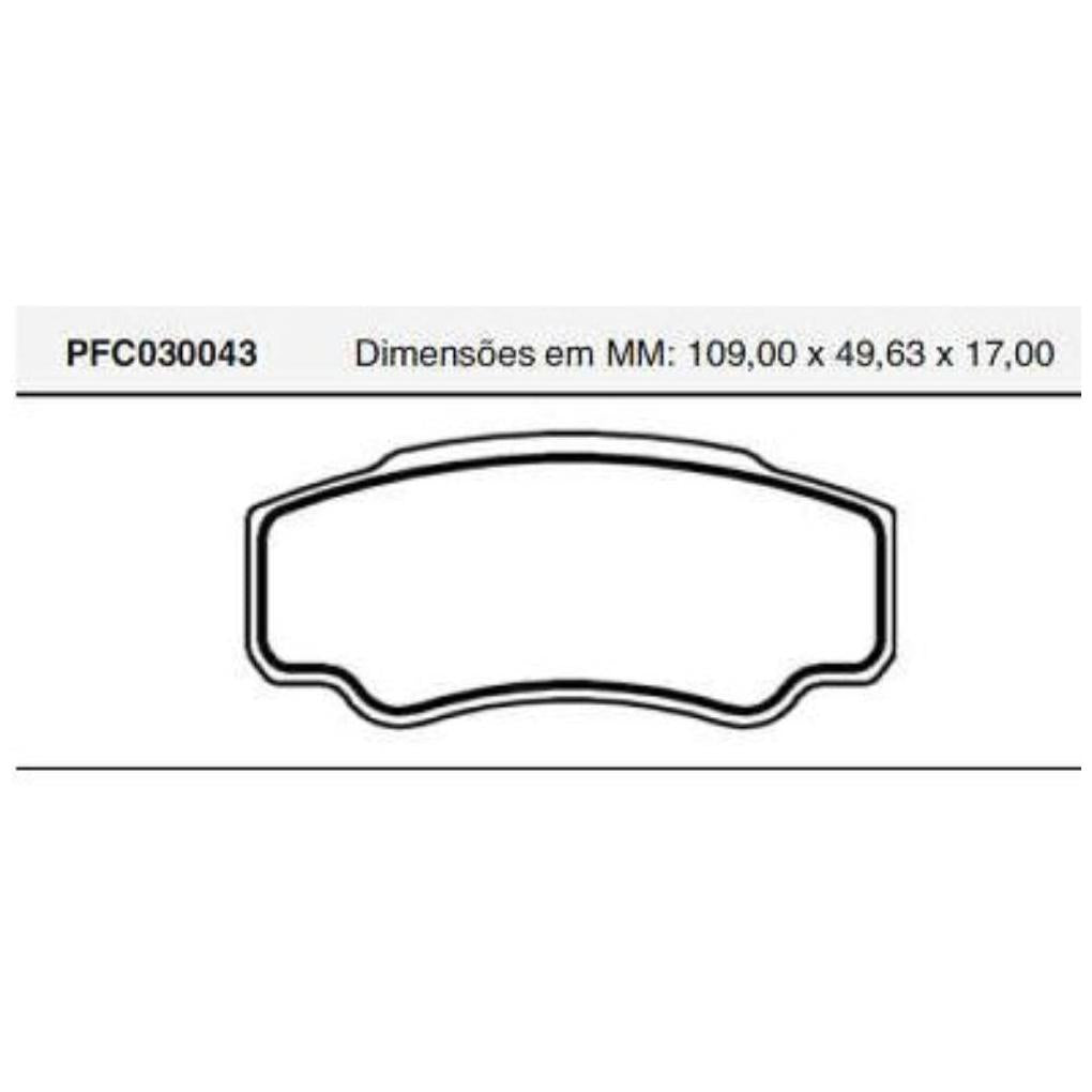 Pastilha Freio Traseira Bosch para Citroen Jumper e Fiat Ducato - Cofap - PFC030043 - (1)