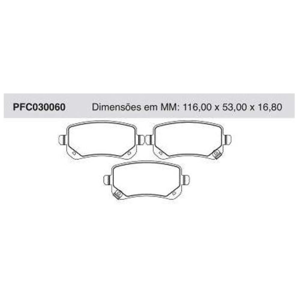 Pastilha Freio Traseira Girling - Cofap - PFC030060 - (1)