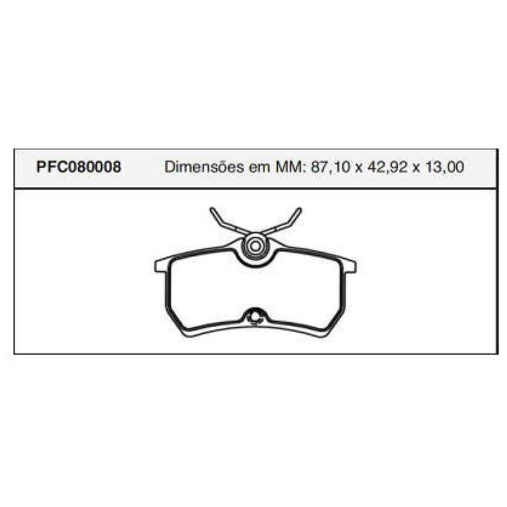 Pastilha Freio Traseira Girling Ford Focus - Cofap - PFC080008 - (1)