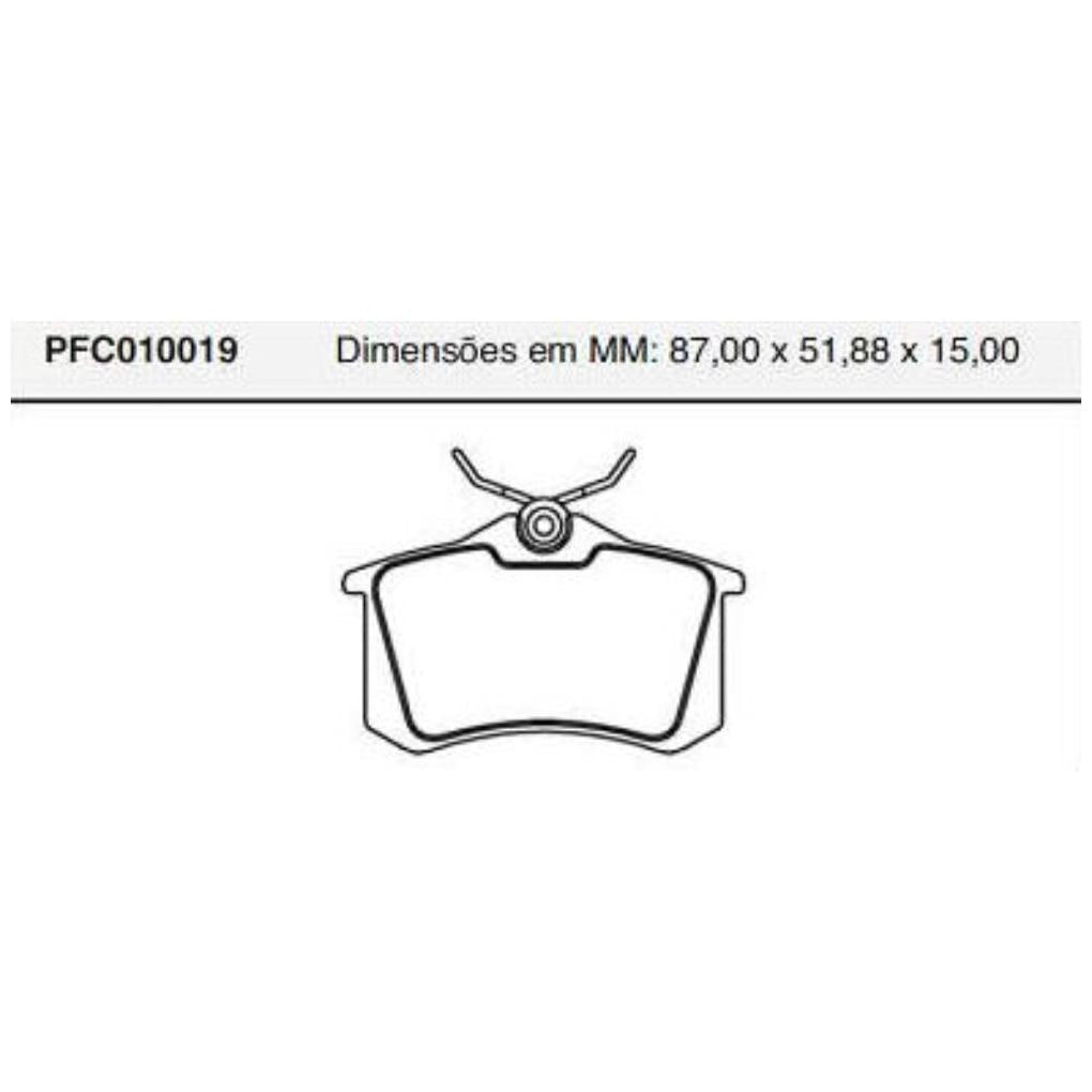 Jogo Pastilha Freio Traseira Girling - Cofap - PFC010019 - (1)