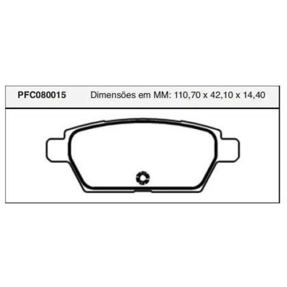 Pastilha Freio Traseira Importado - Cofap - PFC080015 - (1)