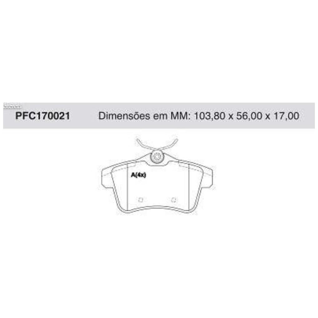 Pastilha Freio Traseira Lucas Girling - Cofap - PFC170021 - (1)
