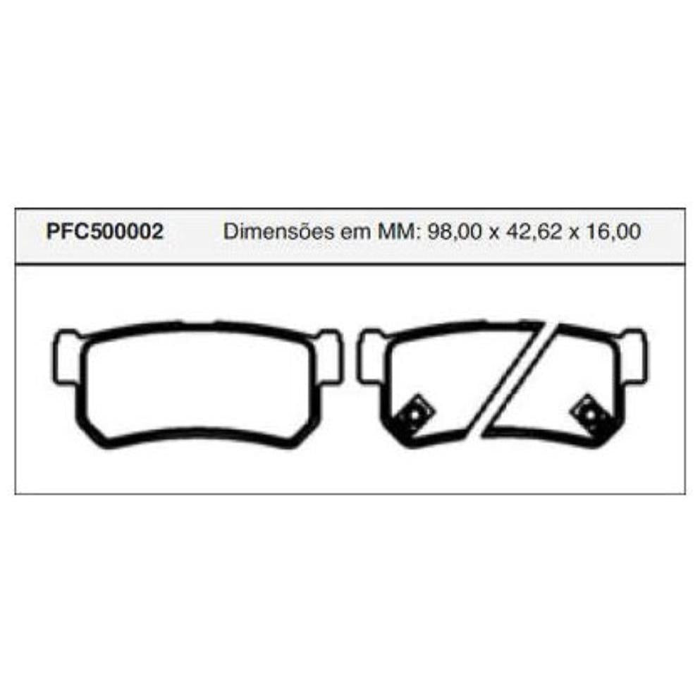Pastilha Freio Traseira Mando - Cofap - PFC500002 - (1)