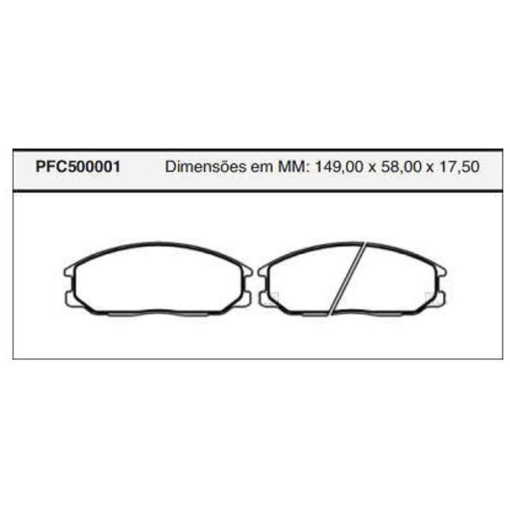 Pastilha Freio Traseira Mando - Cofap - PFC500001 - (1)