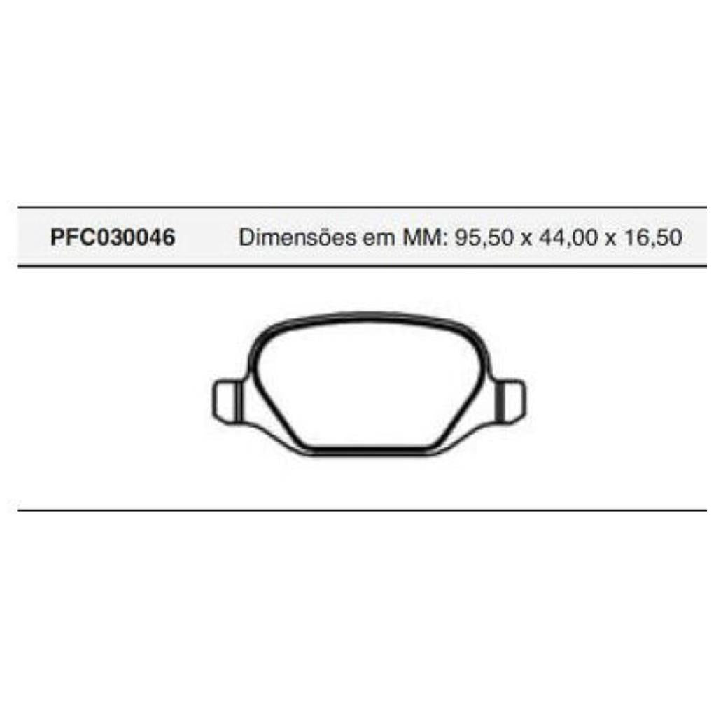 Pastilha Freio Traseira Teves - Cofap - PFC030046 - (1)