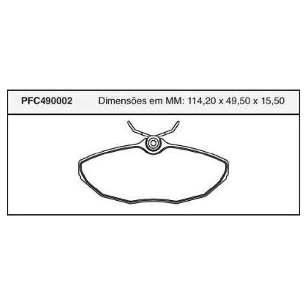Pastilha Freio Traseira Varga - Cofap - PFC490002 - (1)
