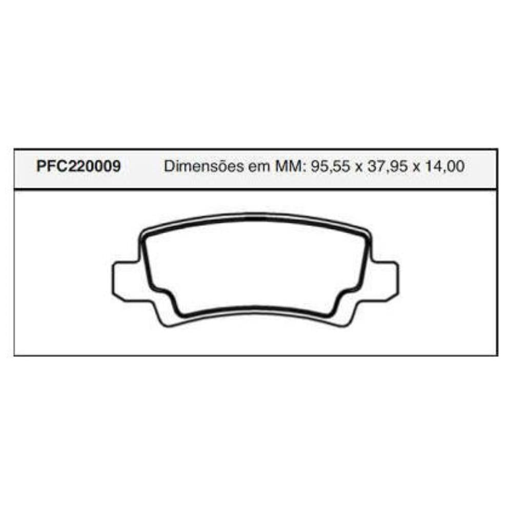 Pastilha Freio Traseira Varga Toyota Corolla - Cofap - PFC220009 - (1)