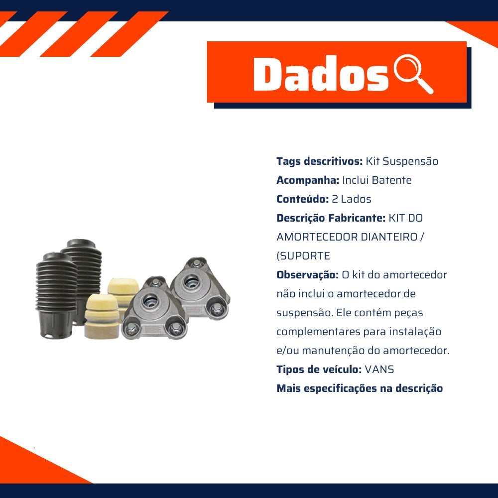 Par de Kit de reparo do amortecedor - Sampel - SK707 - (2)