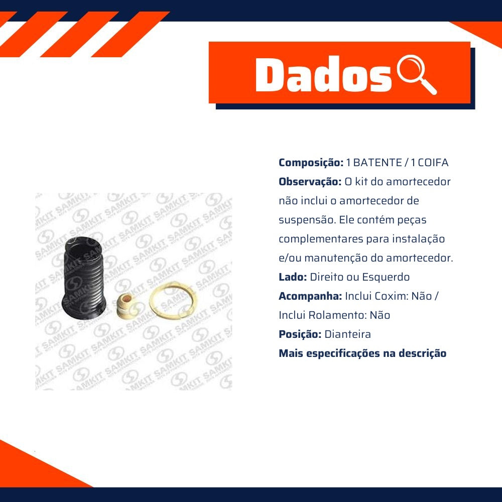 Kit Amortecedor Dianteiro 1 Lado para Fiat Toro e Jeep Renegade - Sampel - SK930S - (2)