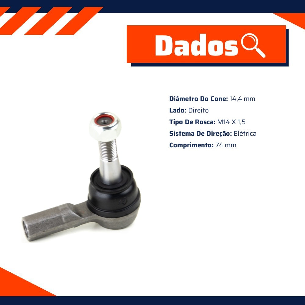 Terminal de Direção Elétrica para Chevrolet S10 e Trailblazer - Viemar - 335646 - (3)