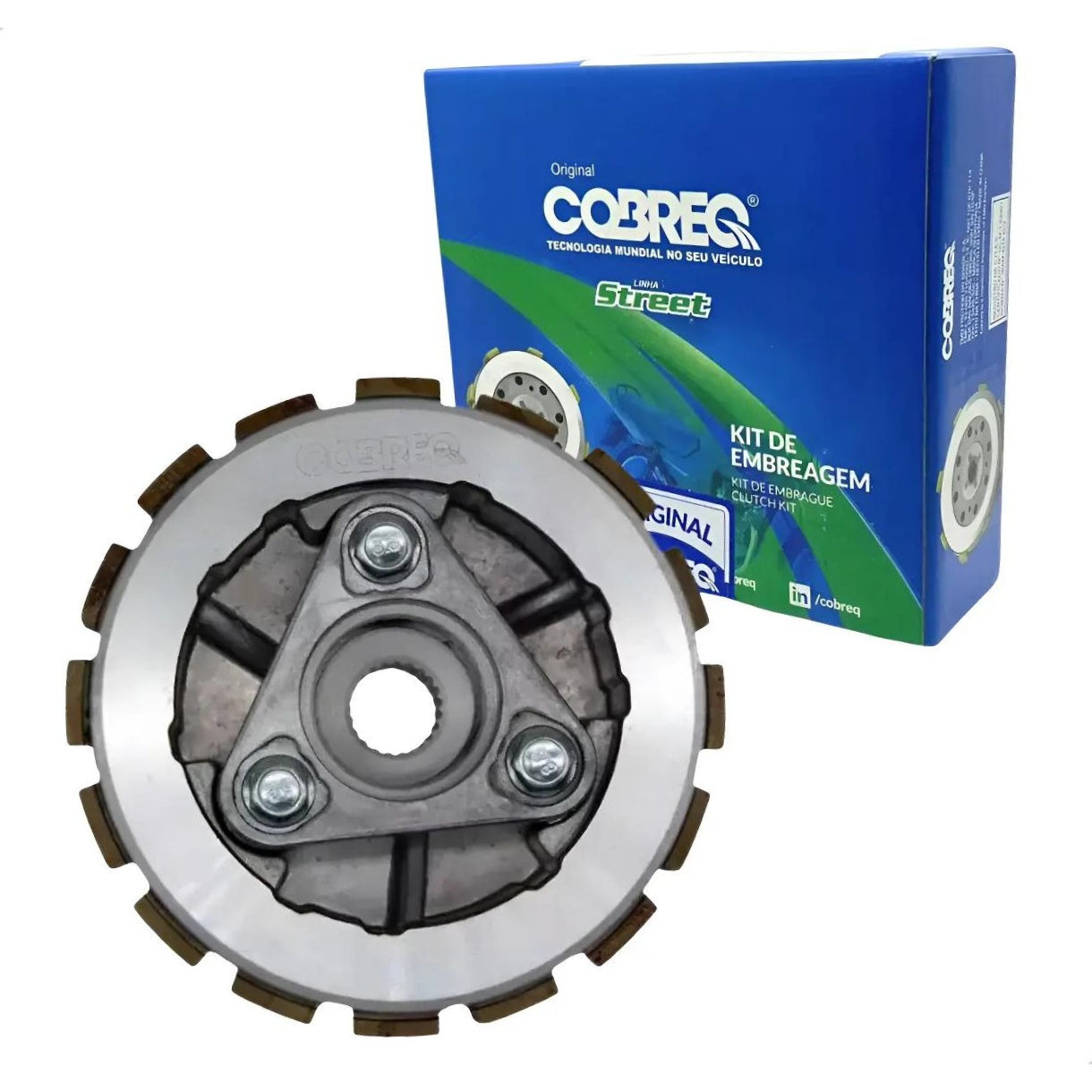 Kit de Embreagem para Honda CG 160 e NXR 160 BROS - Cobreq - 0019-KE - (1)