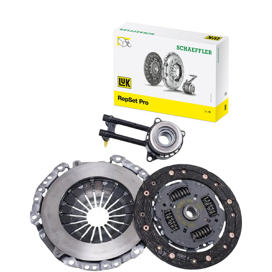 Kit Embreagem com atuador Ka Fiesta Courier Ecosport Focus 1.6 8v Zetec Rocam - LuK - 620 3100 33 - (1)