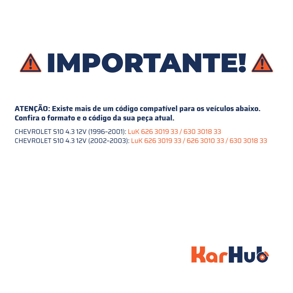 Kit Embreagem - LuK - 626 3019 33 - (8)