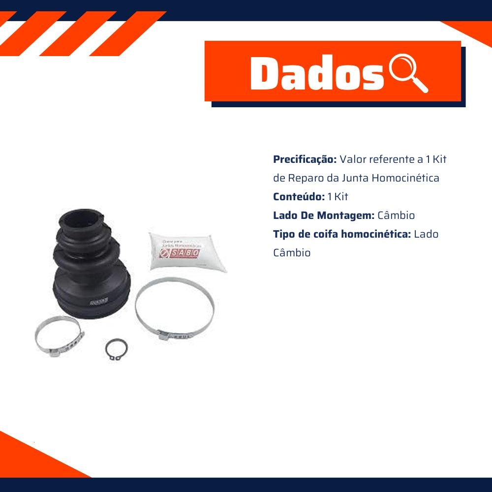Kit Reparo Junta Homocinética Câmbio - Sabó - 78595 - (2)