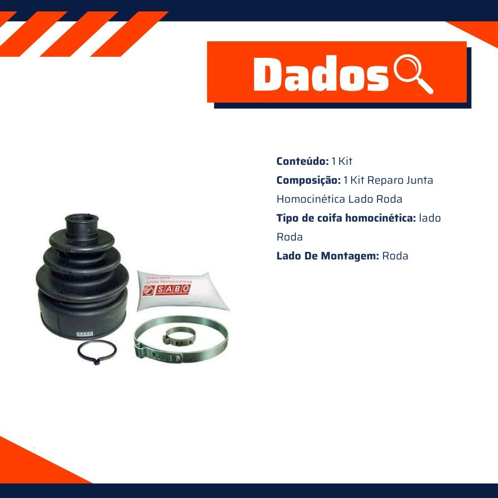 Kit Reparo Junta Homocinética Roda - Sabó - 78557 - (2)
