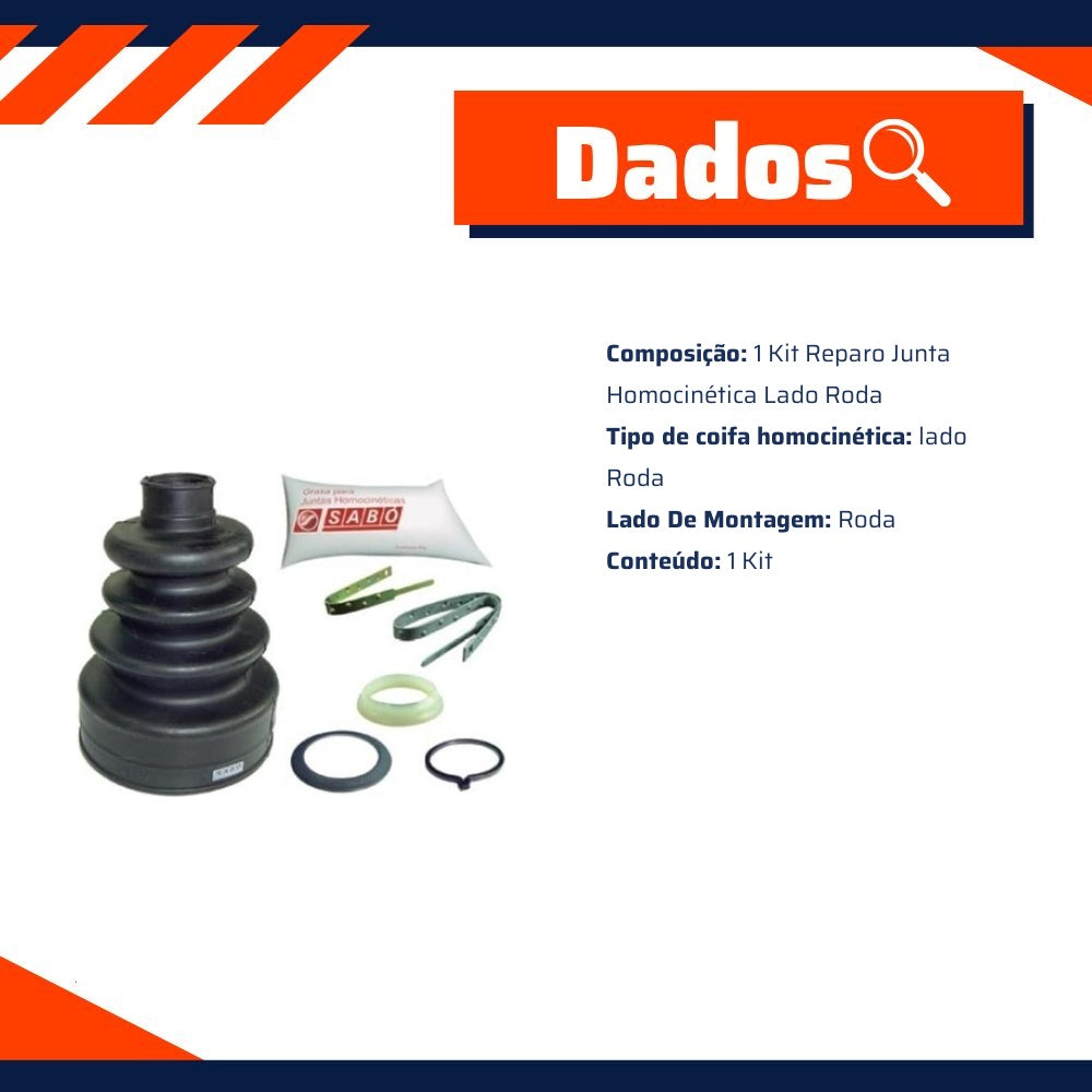Kit Reparo Junta Homocinética Roda - Sabó - 78558 - (2)
