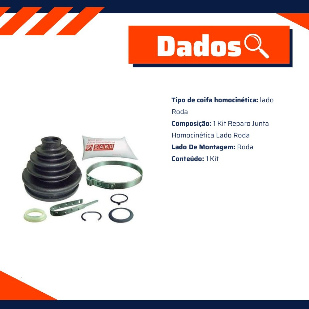 Kit Reparo Junta Homocinética Roda - Sabó - 78576 - (2)