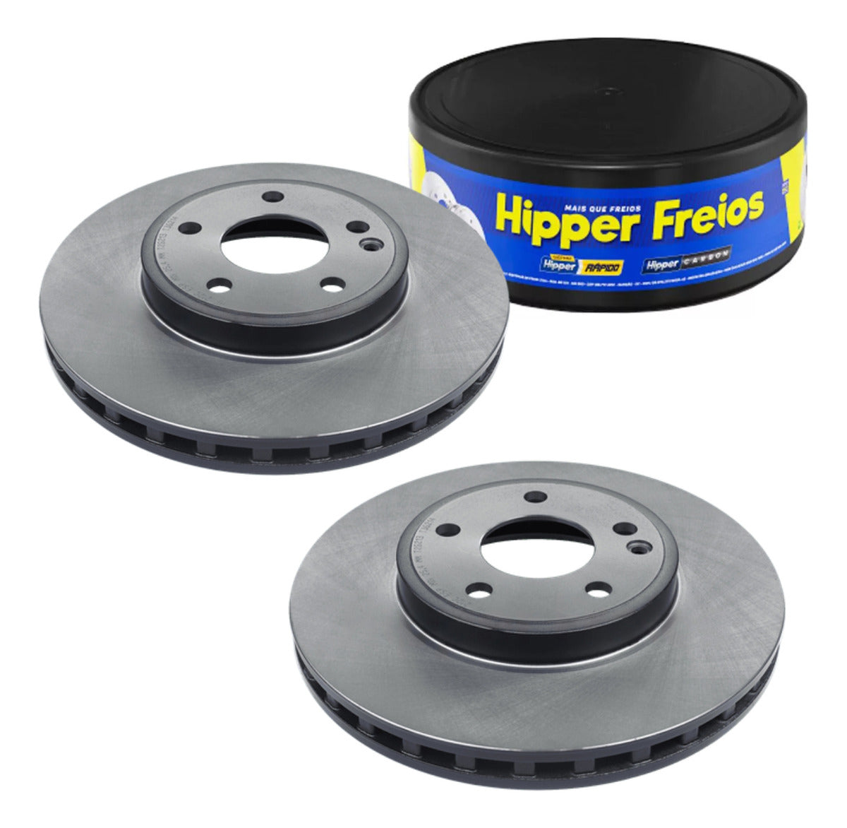 Par Disco Freio Dianteiro - Hipper Freios - HF 212C - (1)