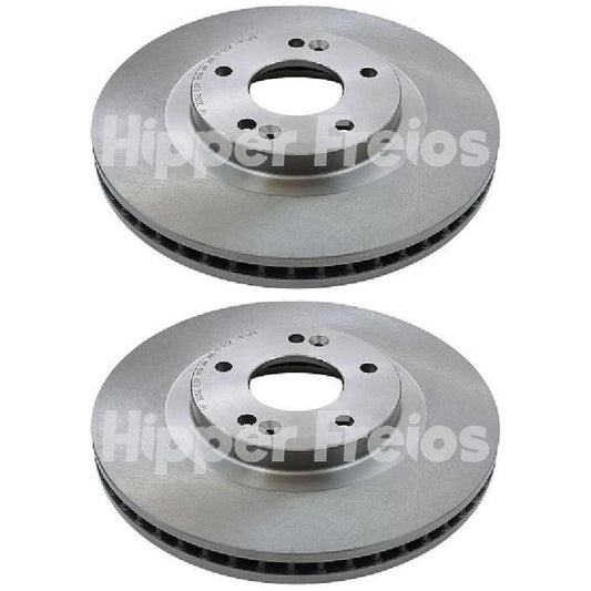Par Disco Freio Dianteiro - Hipper Freios - HF 325E - (1)