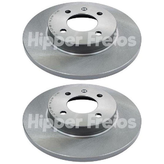 Par Disco Freio Dianteiro - Hipper Freios - HF 02 - (1)