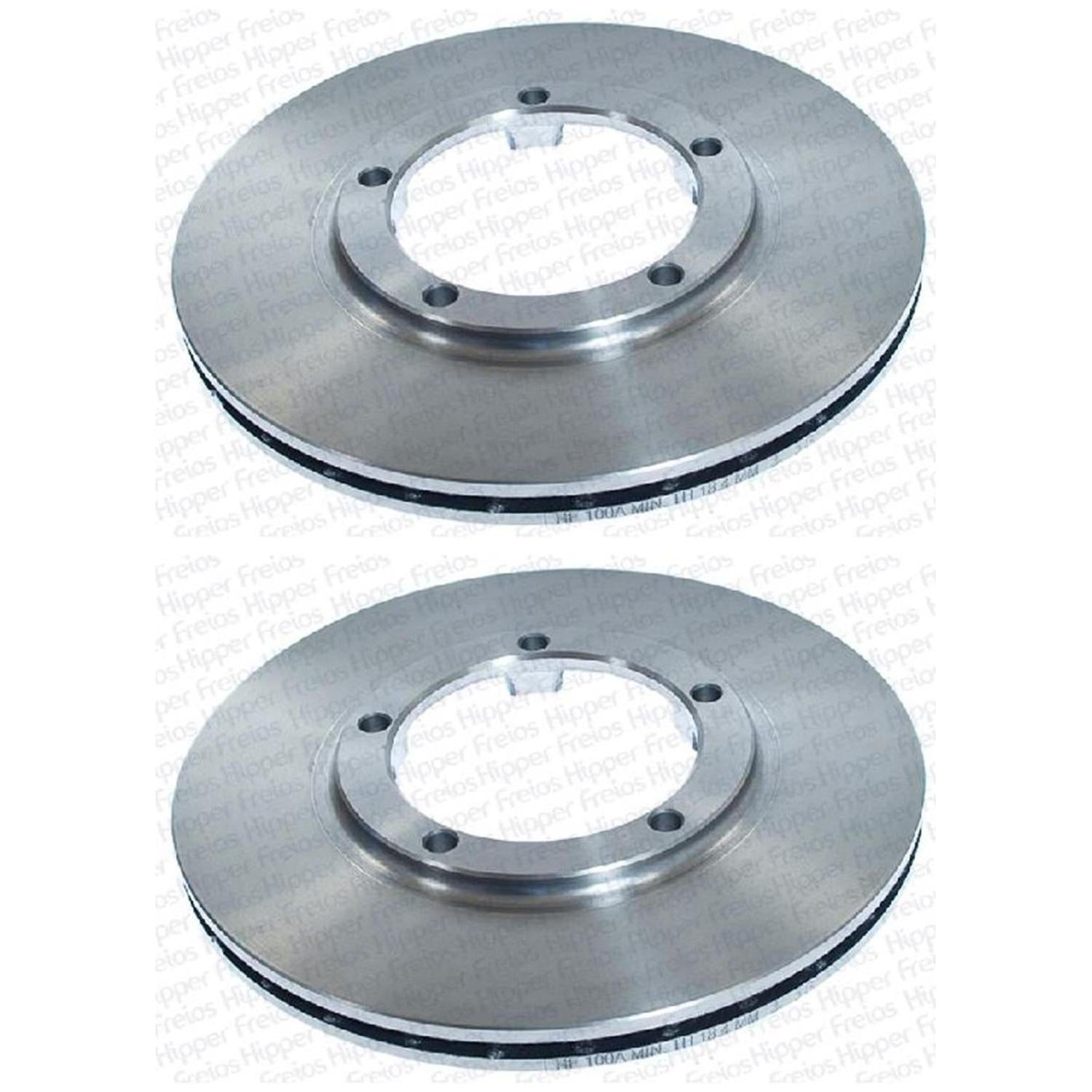 Par Disco Freio Dianteiro - Hipper Freios - HF 100A - (1)