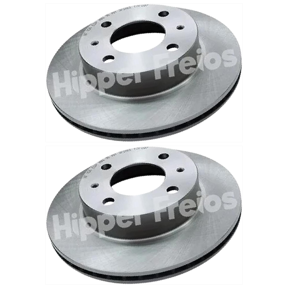 Par Disco Freio Dianteiro - Hipper Freios - HF 106 - (1)