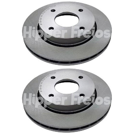 Par Disco Freio Dianteiro - Hipper Freios - HF 10A - (1)