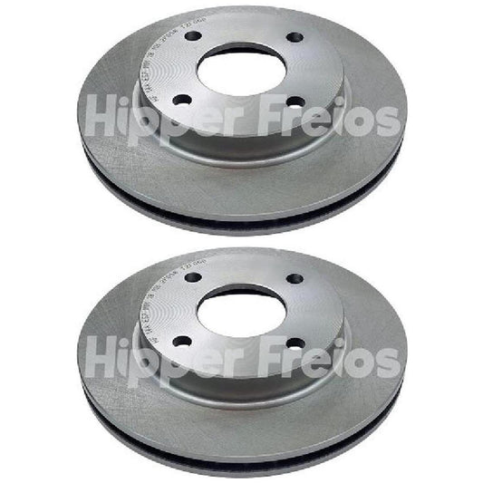 Par Disco Freio Dianteiro - Hipper Freios - HF 14A - (1)