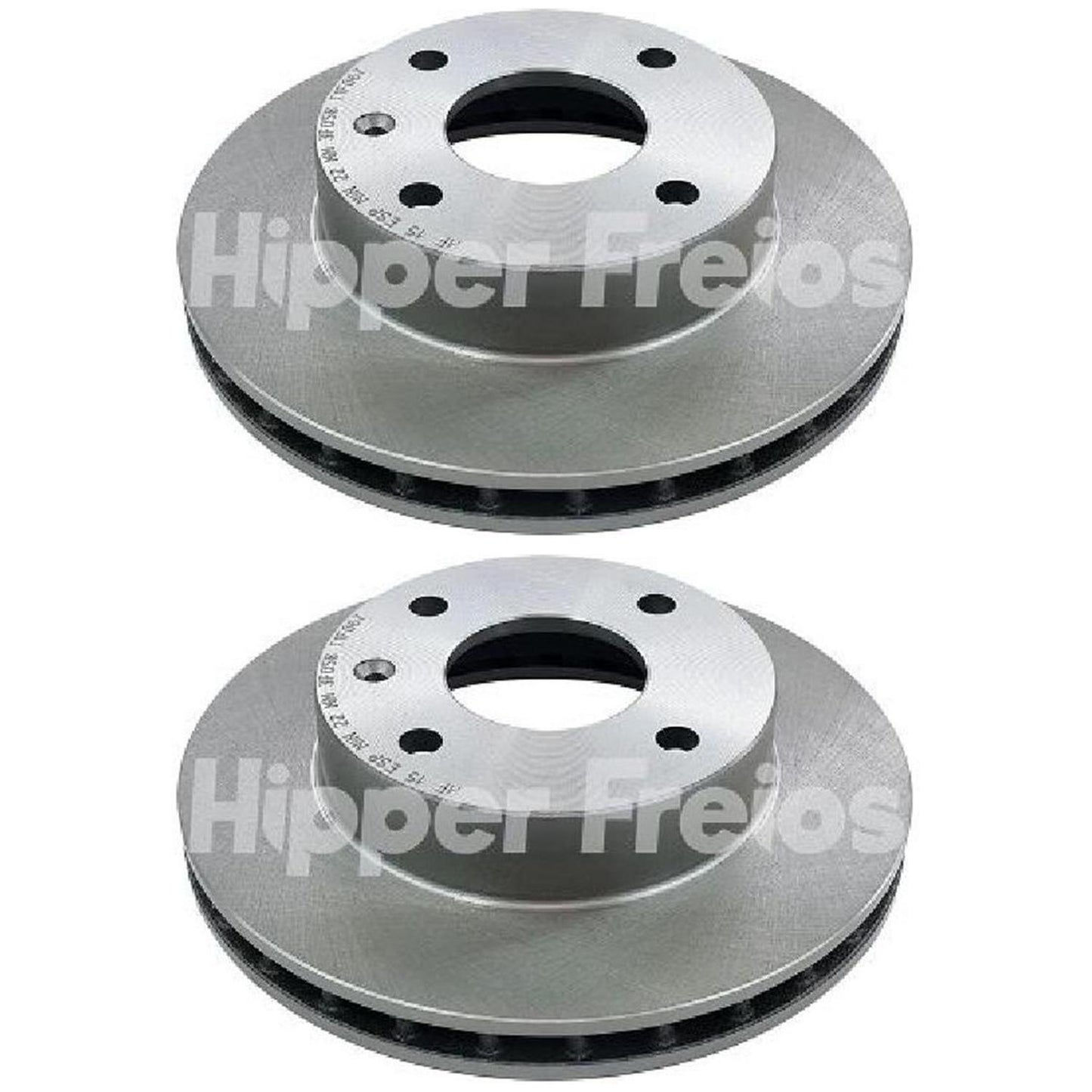 Par Disco Freio Dianteiro - Hipper Freios - HF 15 - (1)
