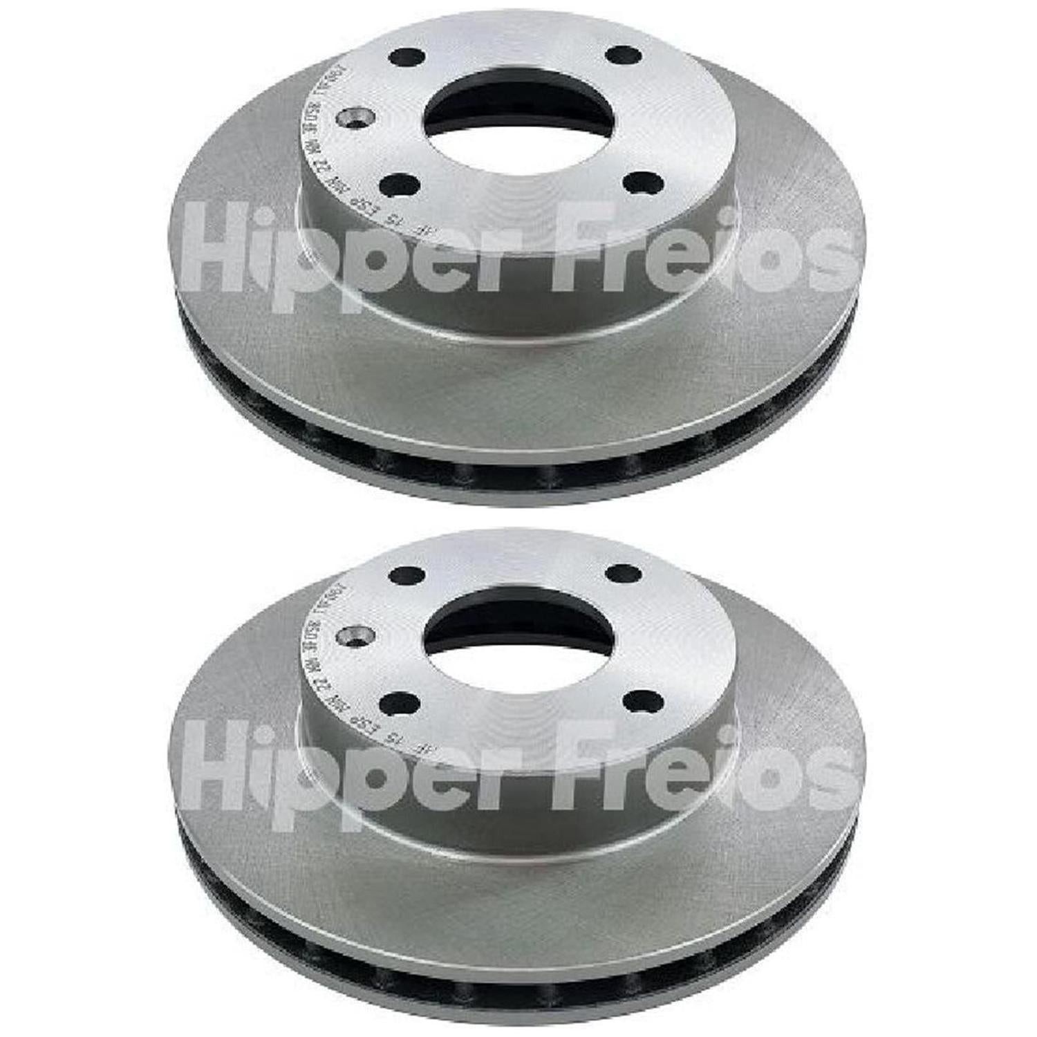 Par Disco Freio Dianteiro - Hipper Freios - HF 15 - (1)