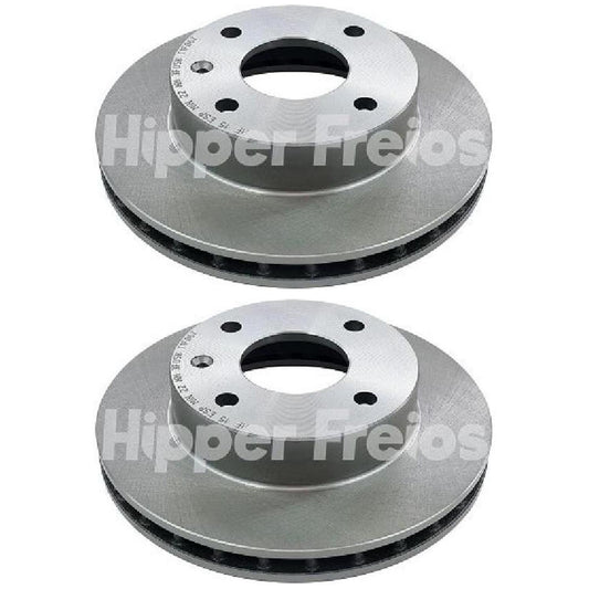Par Disco Freio Dianteiro - Hipper Freios - HF 15 - (1)