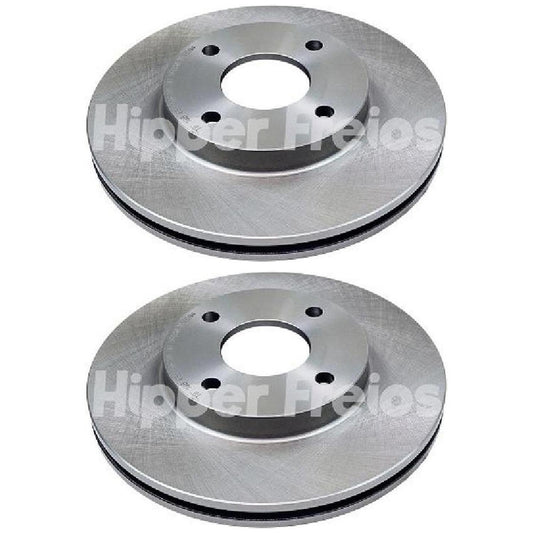 Par Disco Freio Dianteiro - Hipper Freios - HF 18B - (1)