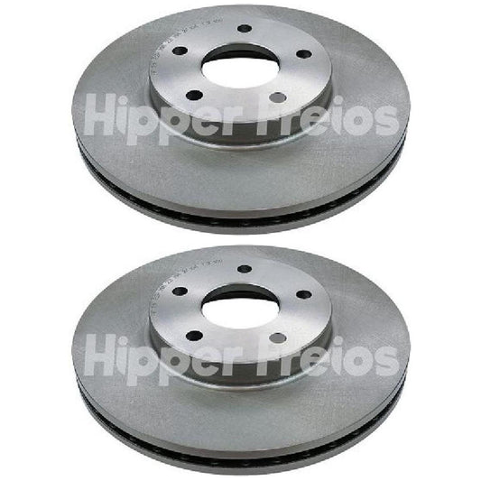 Par Disco Freio Dianteiro - Hipper Freios - HF 18F - (1)