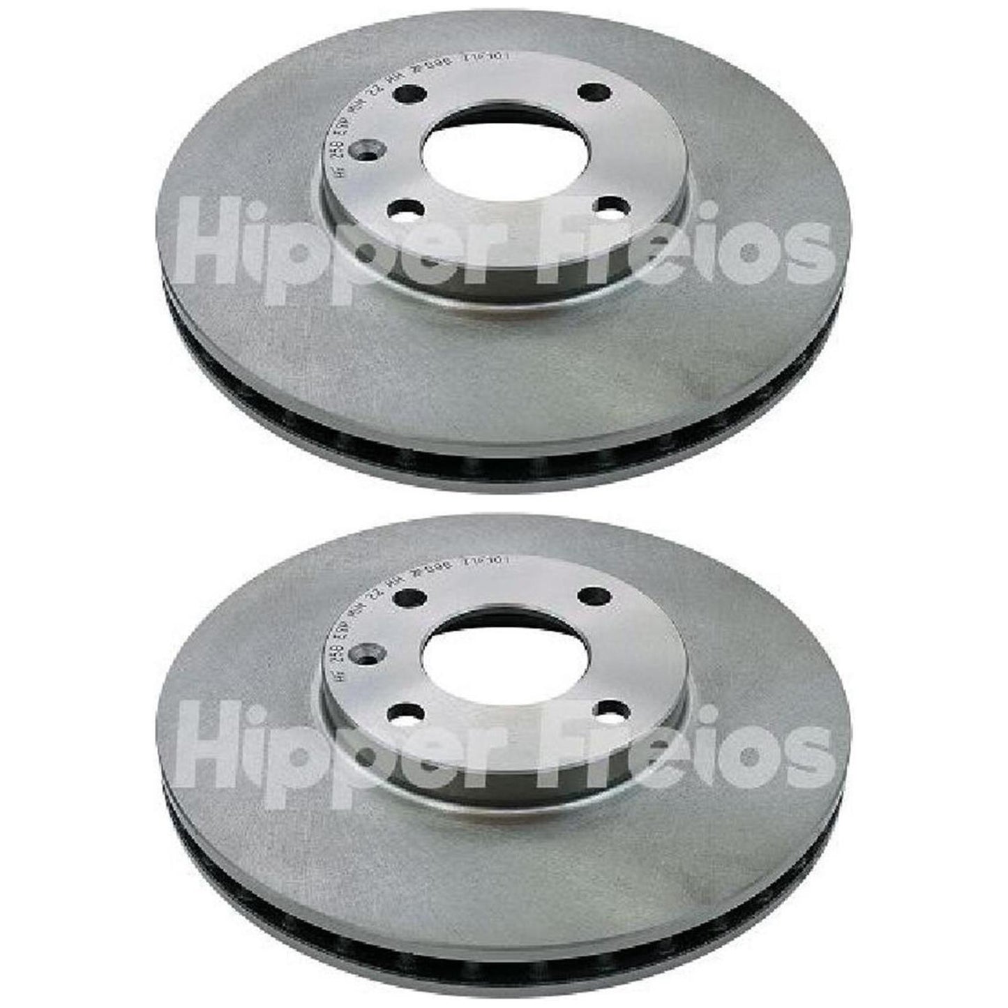 Par Disco Freio Dianteiro - Hipper Freios - HF 25B - (1)