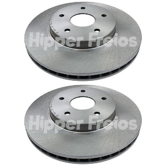 Par Disco Freio Dianteiro - Hipper Freios - HF 302A - (1)