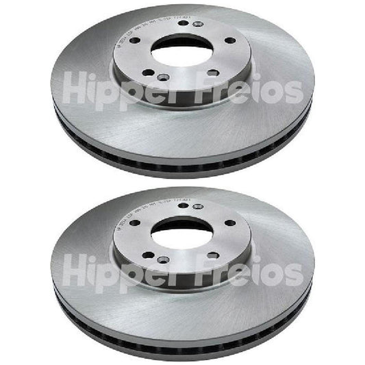 Par Disco Freio Dianteiro - Hipper Freios - HF 327A - (1)