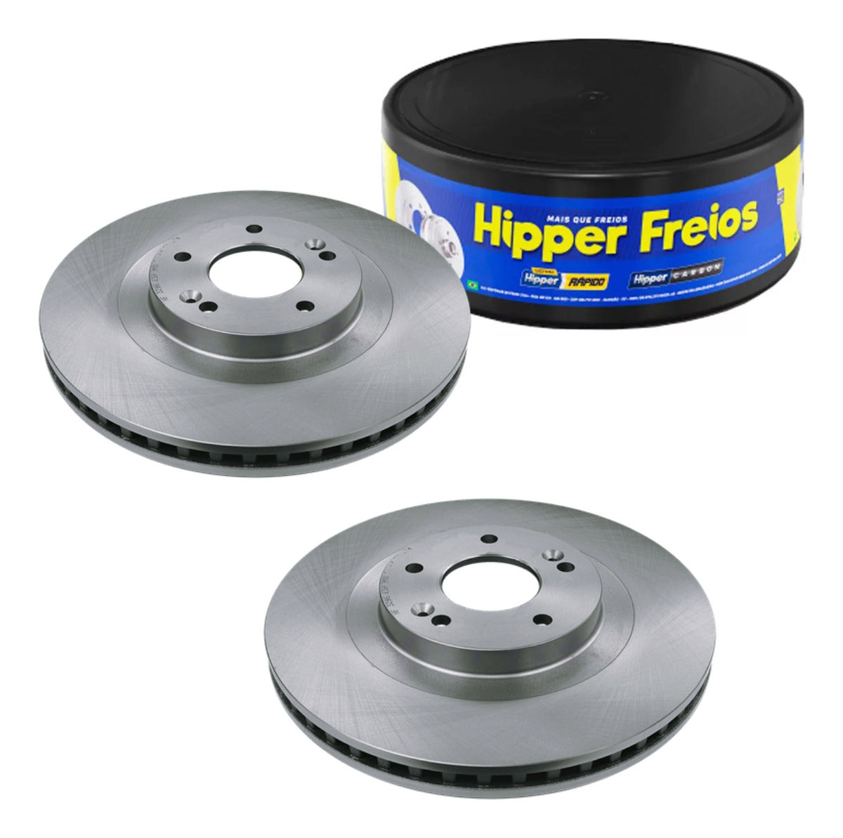 Par Disco Freio Dianteiro - Hipper Freios - HF 329G - (1)