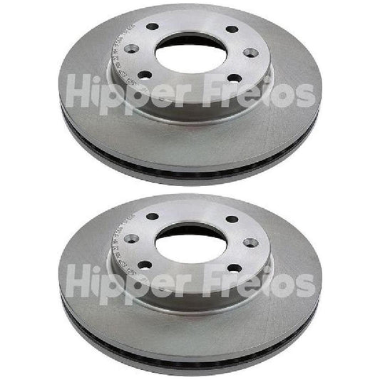 Par Disco Freio Dianteiro - Hipper Freios - HF 358A - (1)