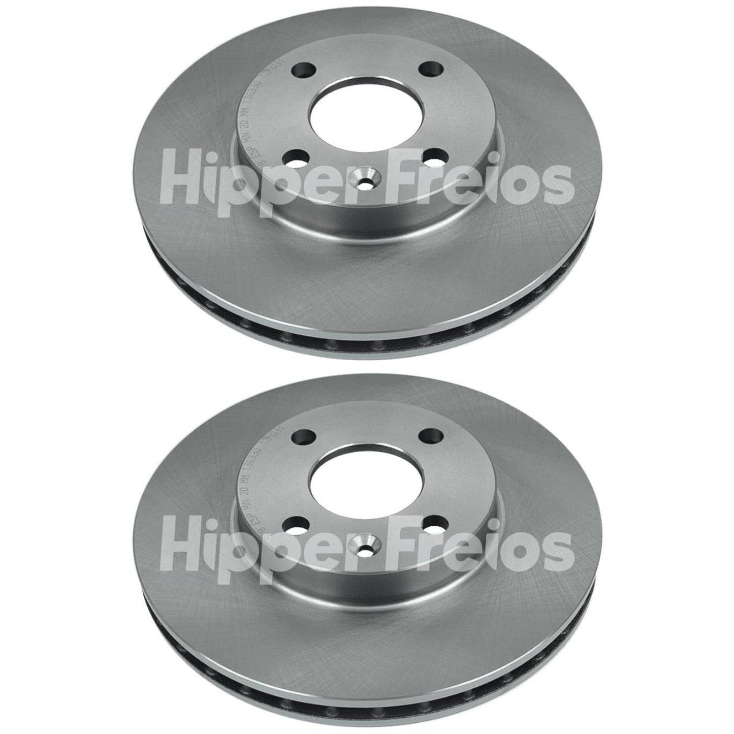 Par Disco Freio Dianteiro - Hipper Freios - HF 52B - (1)
