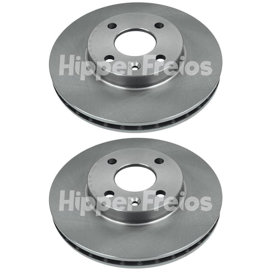 Par Disco Freio Dianteiro - Hipper Freios - HF 52B - (1)