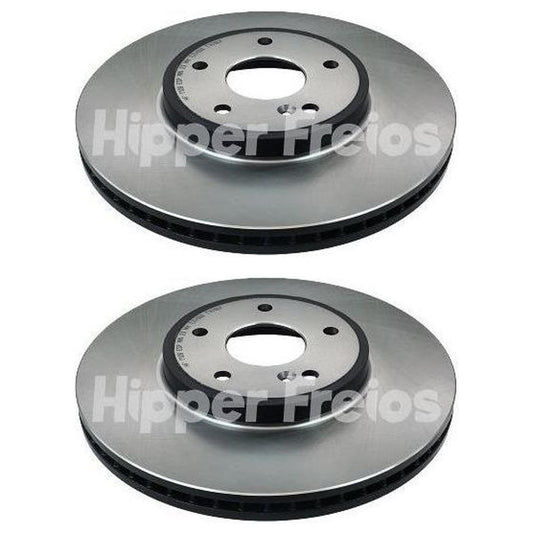 Par Disco Freio Dianteiro - Hipper Freios - HF 712B - (1)