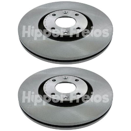 Par Disco Freio Dianteiro - Hipper Freios - HF 751A - (1)