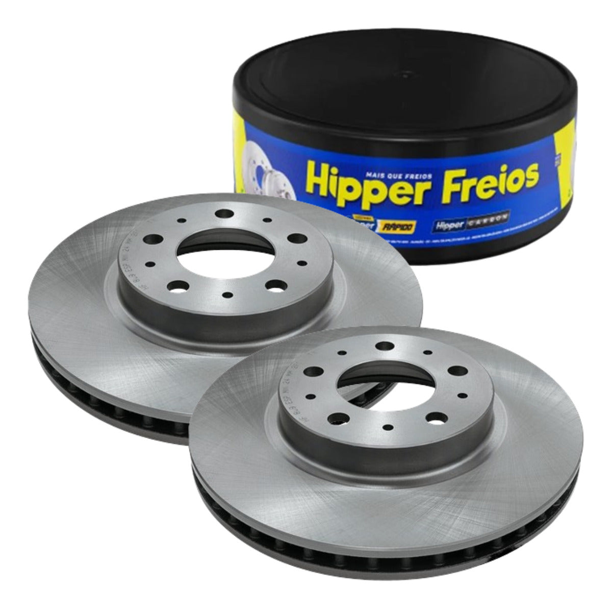 Par Disco Freio Dianteiro - Hipper Freios - HF 800B - (1)