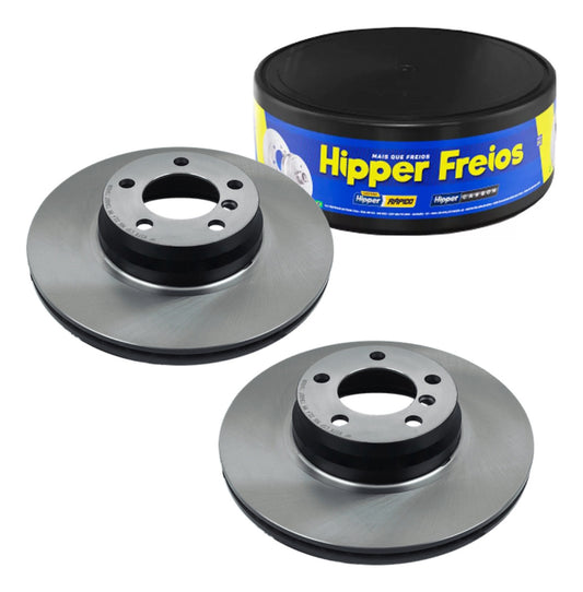 Par Disco Freio Dianteiro - Hipper Freios - HF 937A - (1)