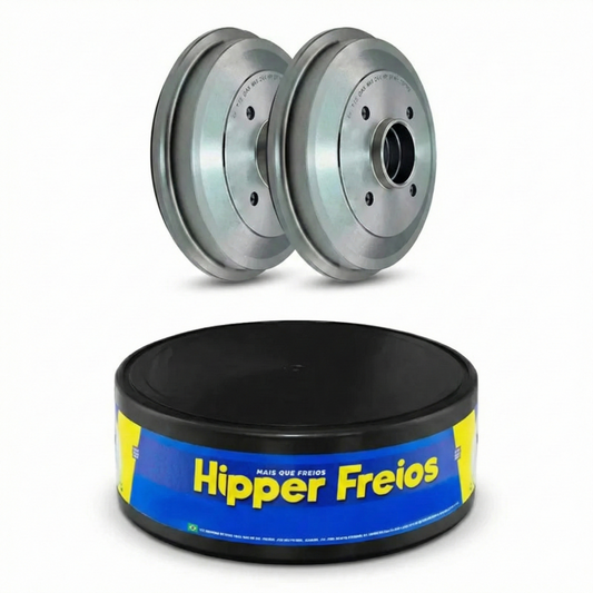 Par Tambor Freio Traseiro - Hipper Freios - HF 735 - (1)